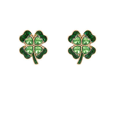 Golden Shamrock Earrings