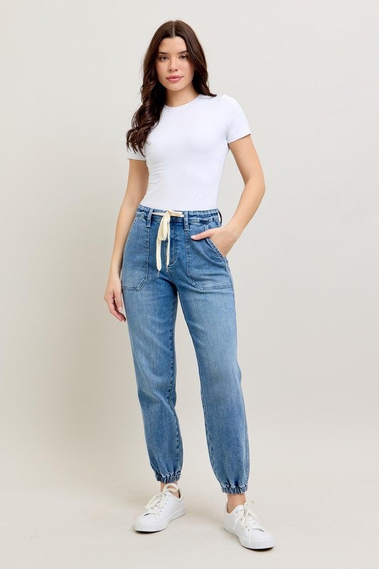 Judy Blue Medium Wash Denim Jogger