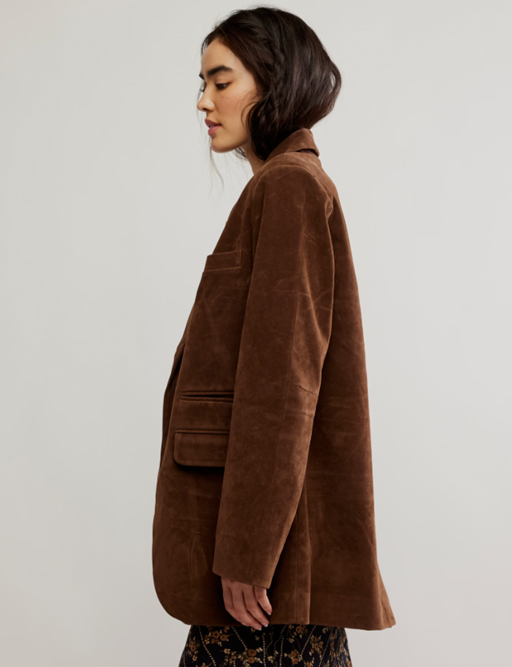 Paper Cut Blazer, Brown Bear