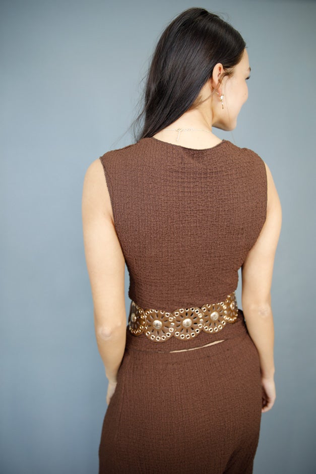 Cocoa Comfort Textured Tank