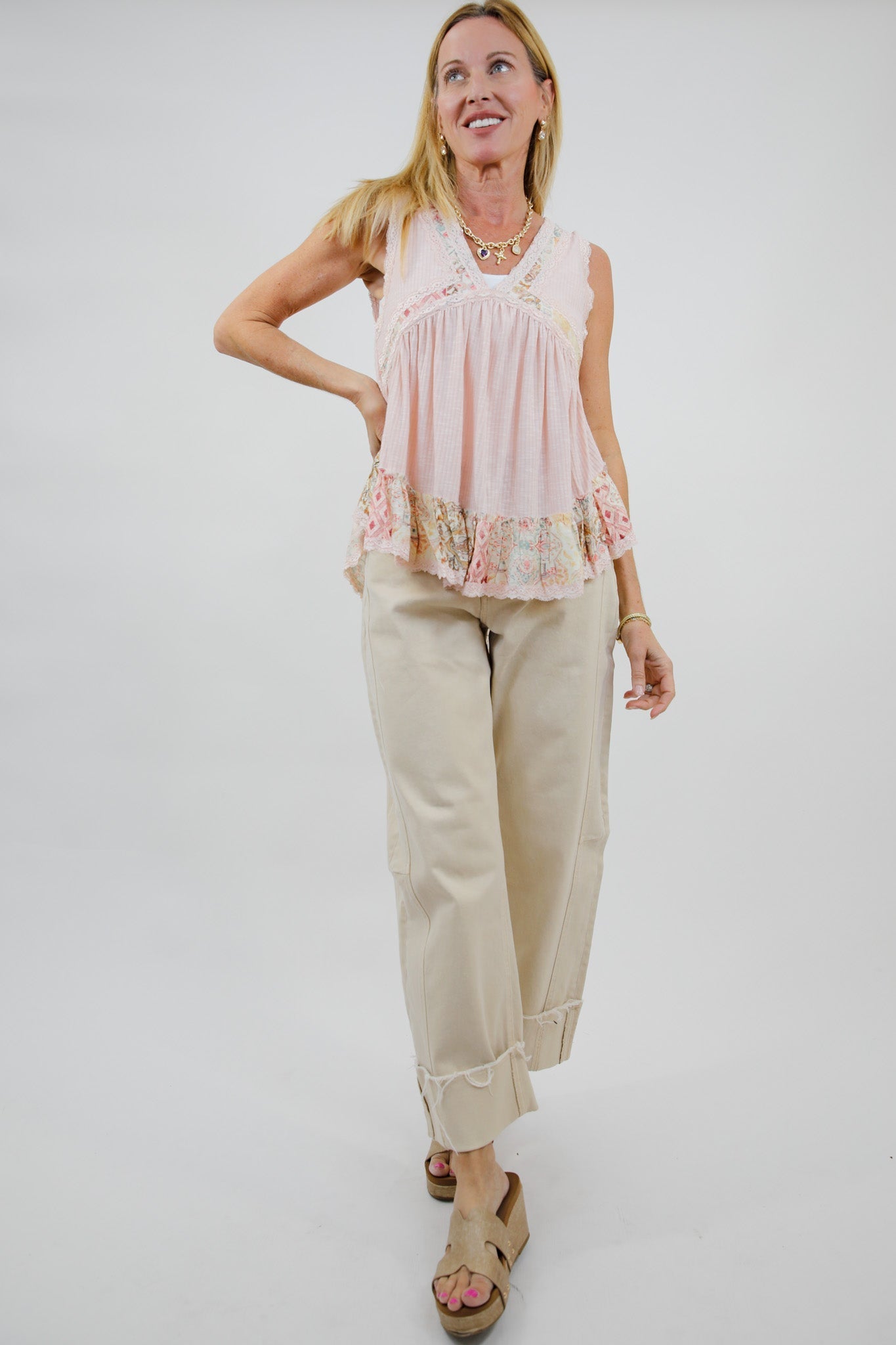 Willowmere Lace Babydoll Tank