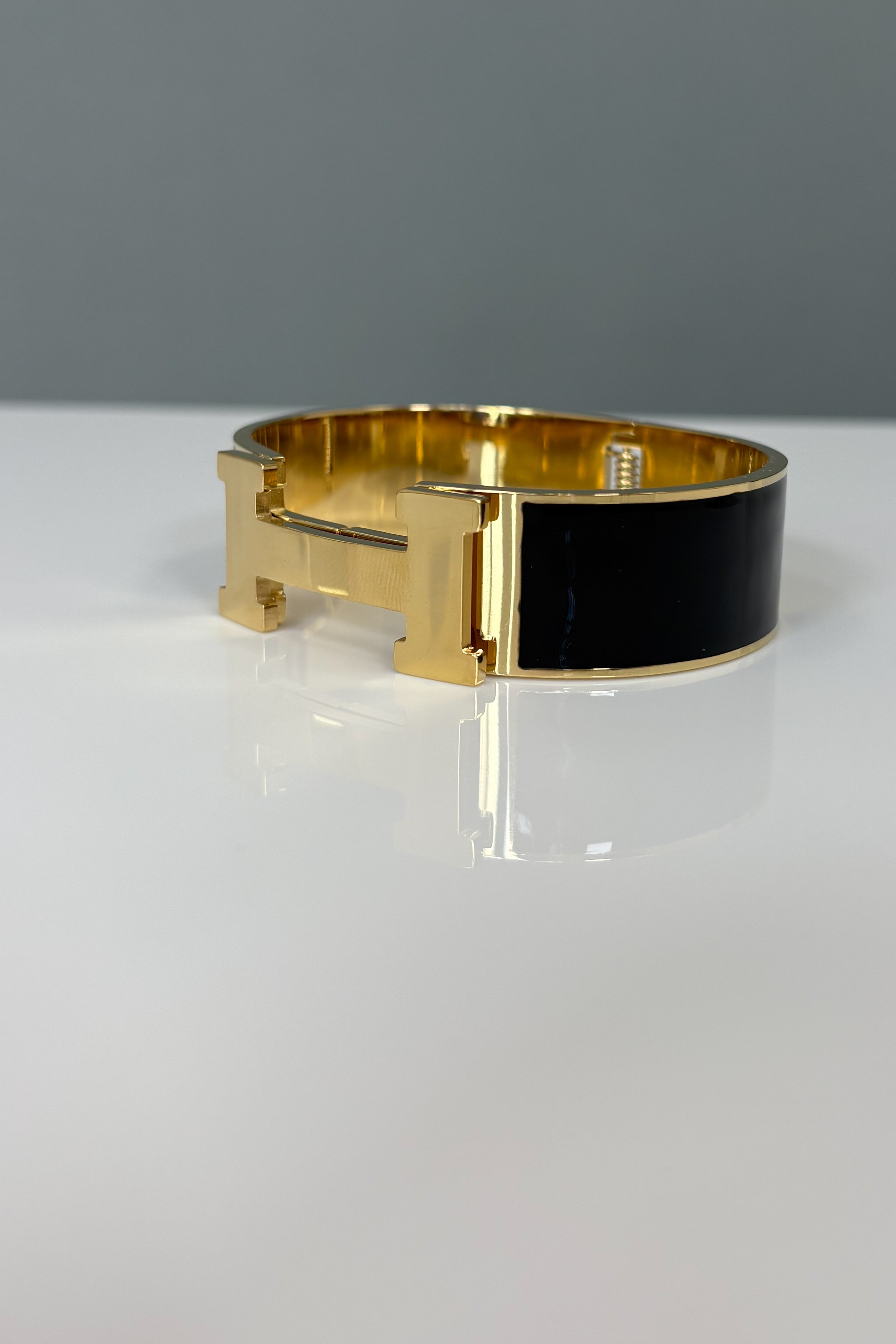 ¡°H¡± Inspired Wide Bracelet (Multiple Colors)