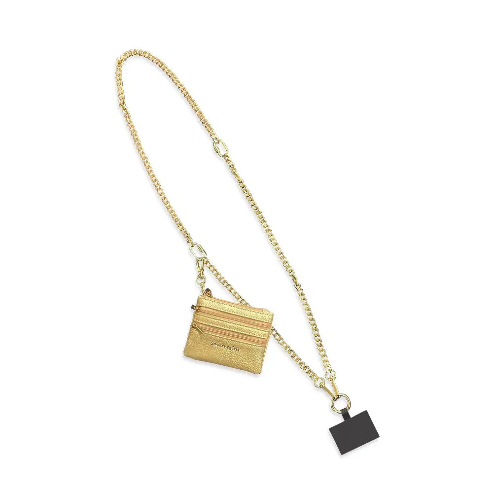 Jet Set Chain-Link Clip & Go Pouch