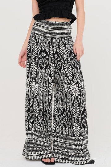 Midnight Garden Smocked Pants