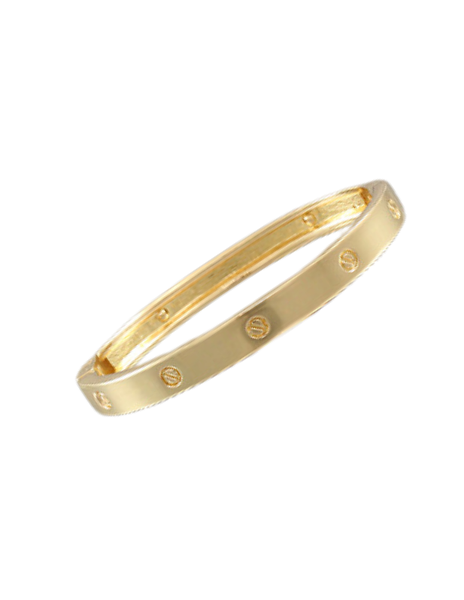 Circle Engraved Hinge Bracelet (Multiple Colors)