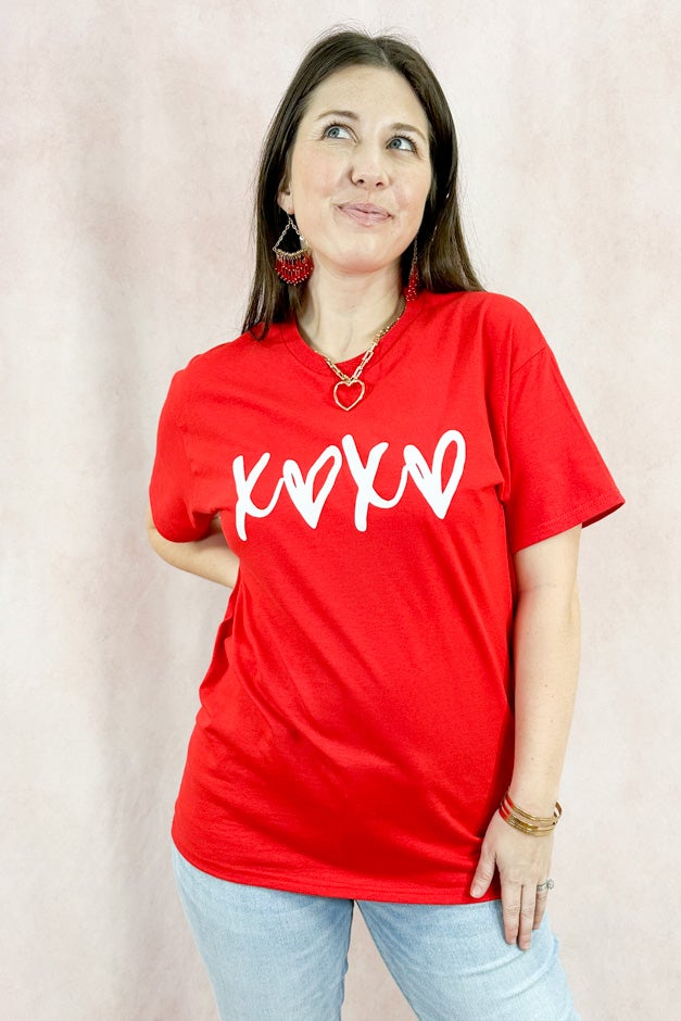 XOXO Valentine Graphic Tee (Multiple Colors) *Final Sale*