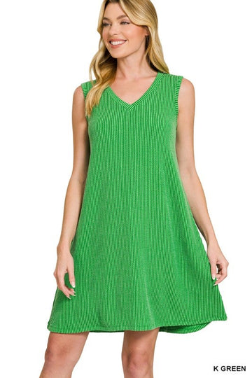 Easy Days Ribbed Mini Dress