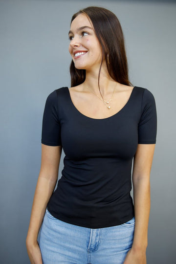 Butter Luxe Scoop Neck Tee