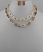 Link Up Luxe Necklace & Earring Set
