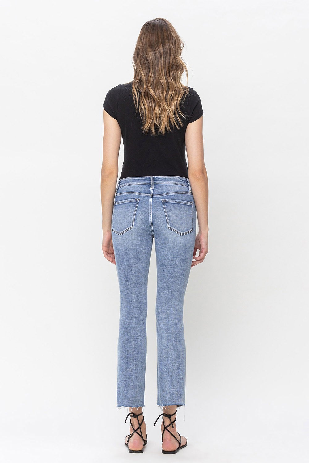 Vervet Mid Rise Kick Flare Denim