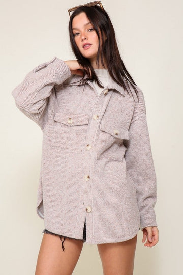 Whisper Ridge Knit Shacket