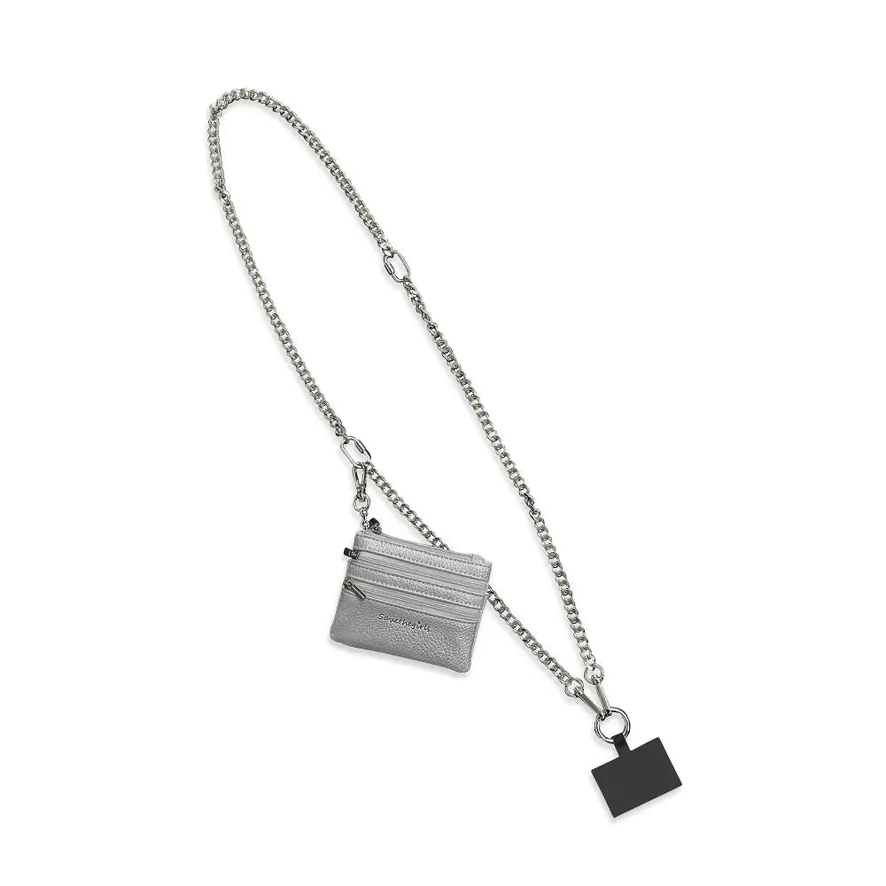 Jet Set Chain-Link Clip & Go Pouch