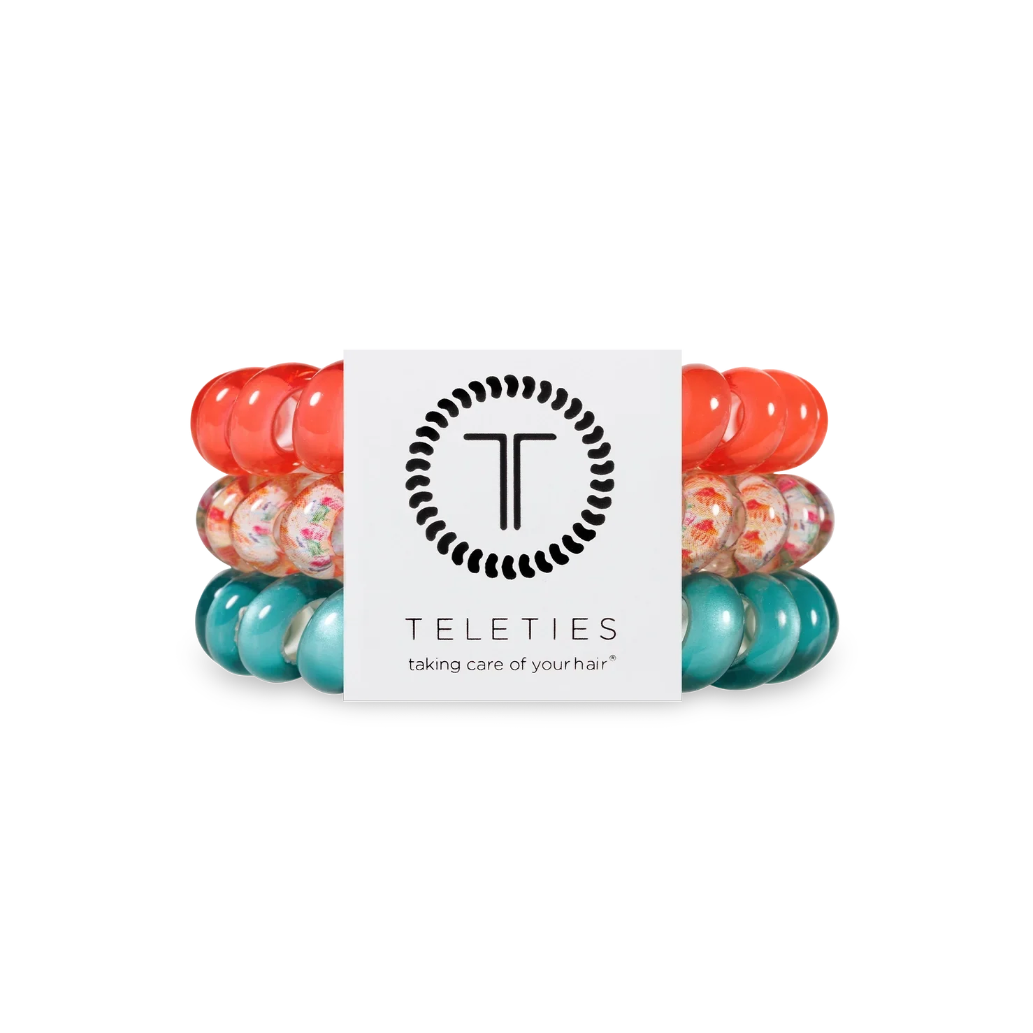 TELETIES Large Hair Ties - Strong, Stylish, and No-Rip Hair Accessories (3-Pack)