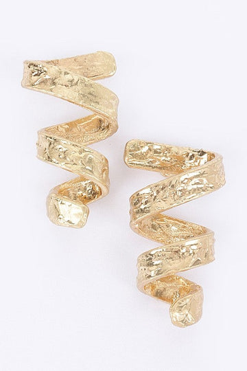 Golden Twist Hoops