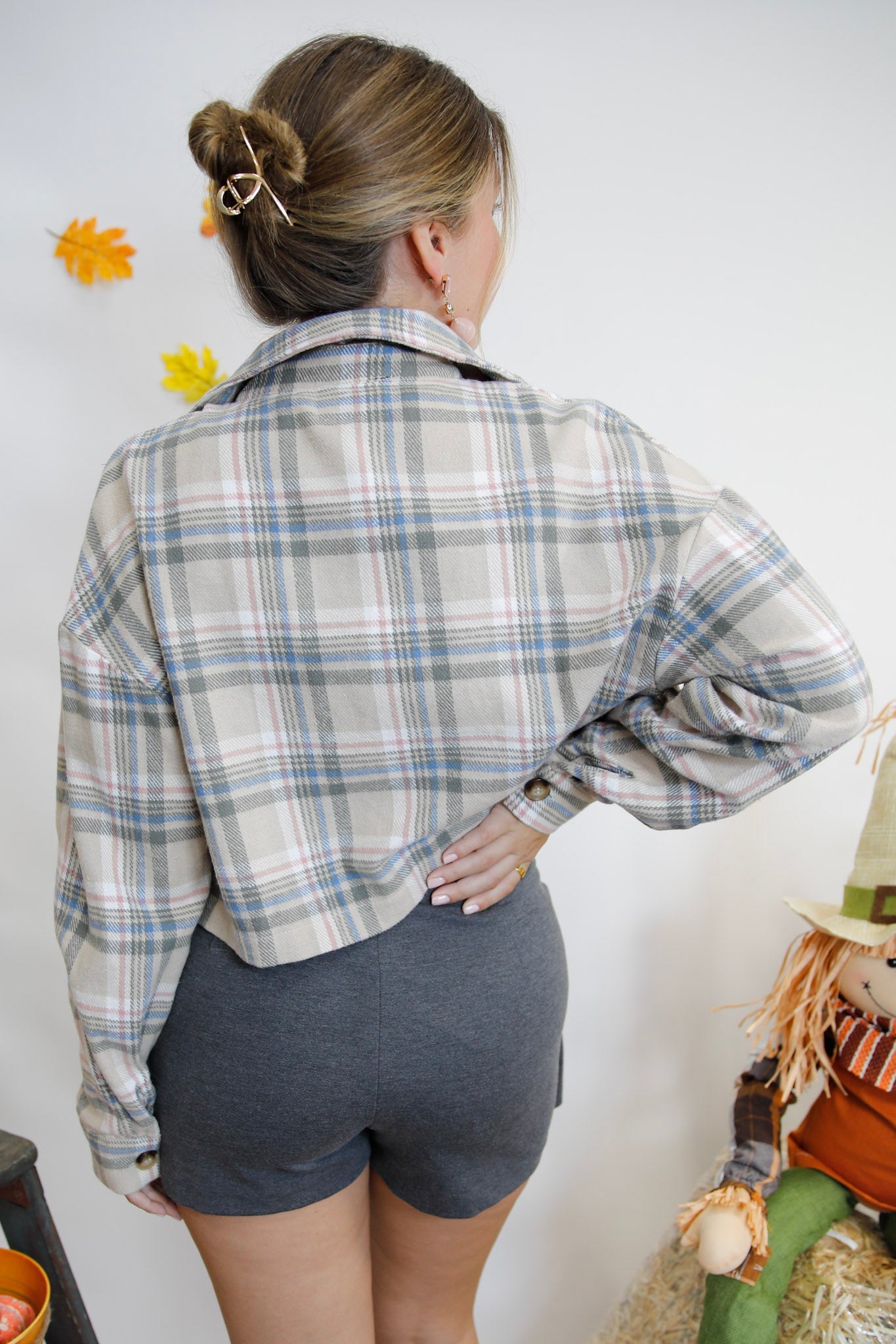 Harvest Edit Cropped Plaid Jacket *Final Sale*