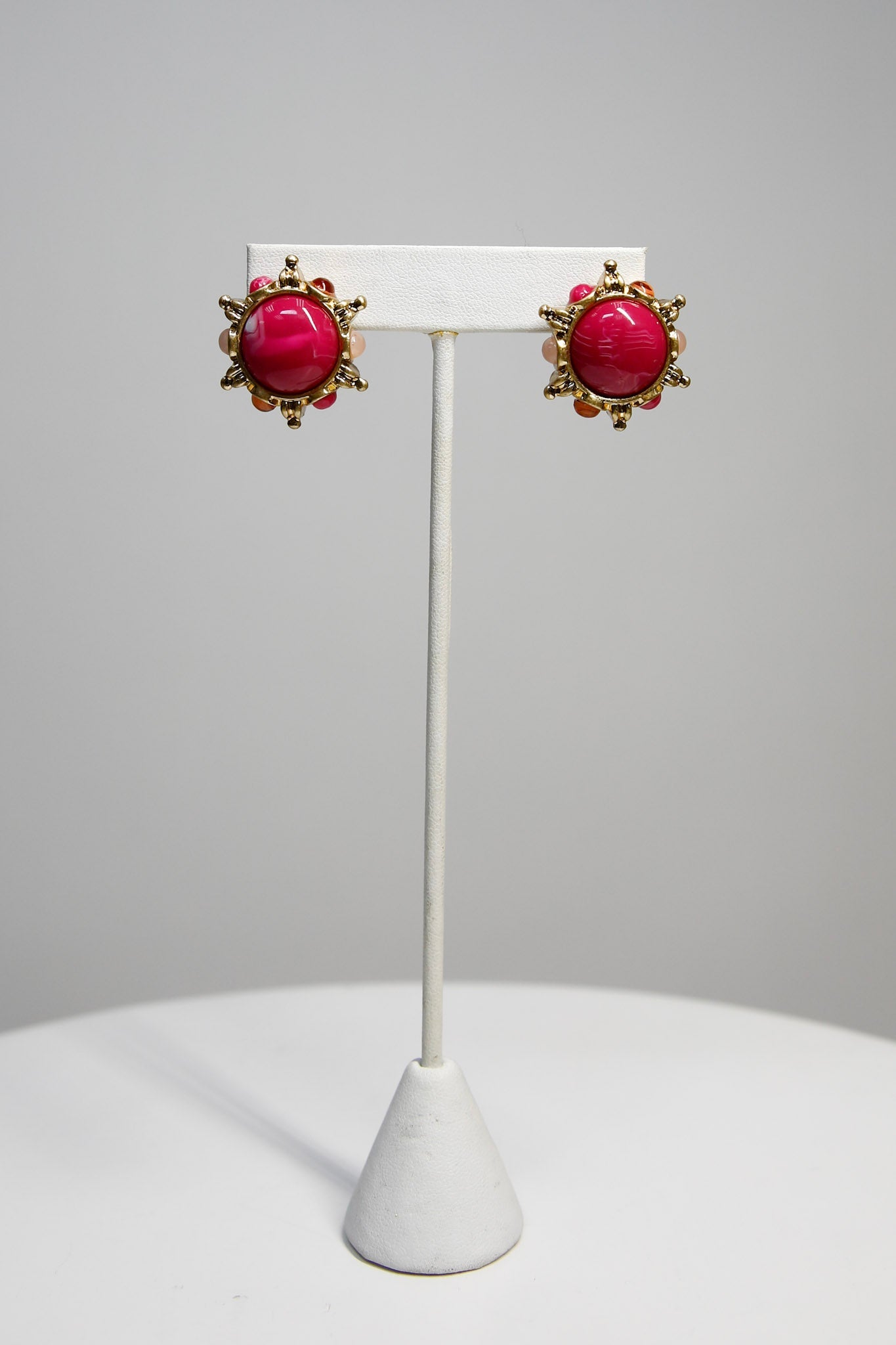 Sunburst Medallion Stud Earrings