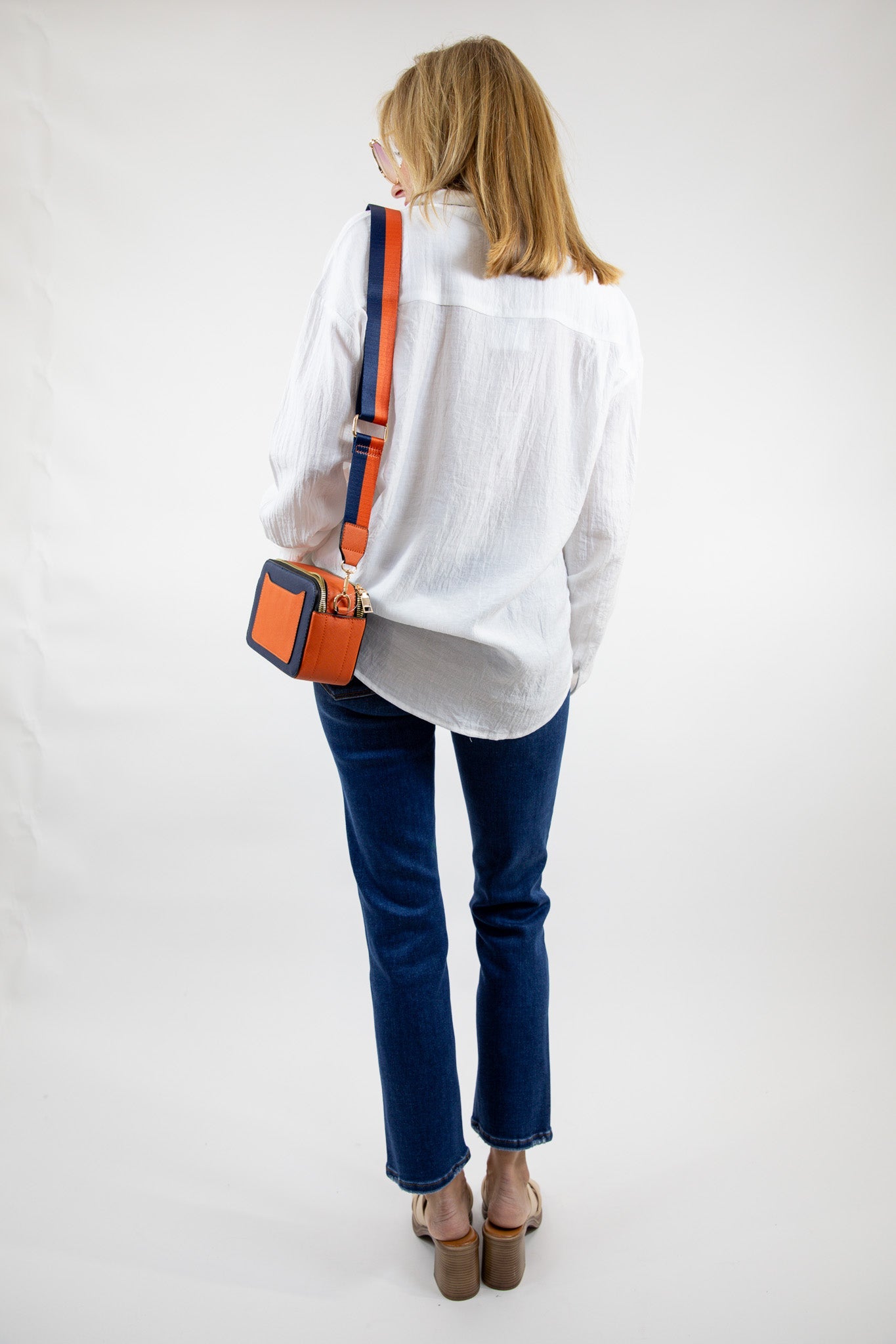 Easy Textured Woven Button Front Shirt