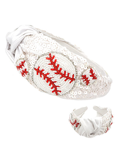 Home Run Beaded Headband