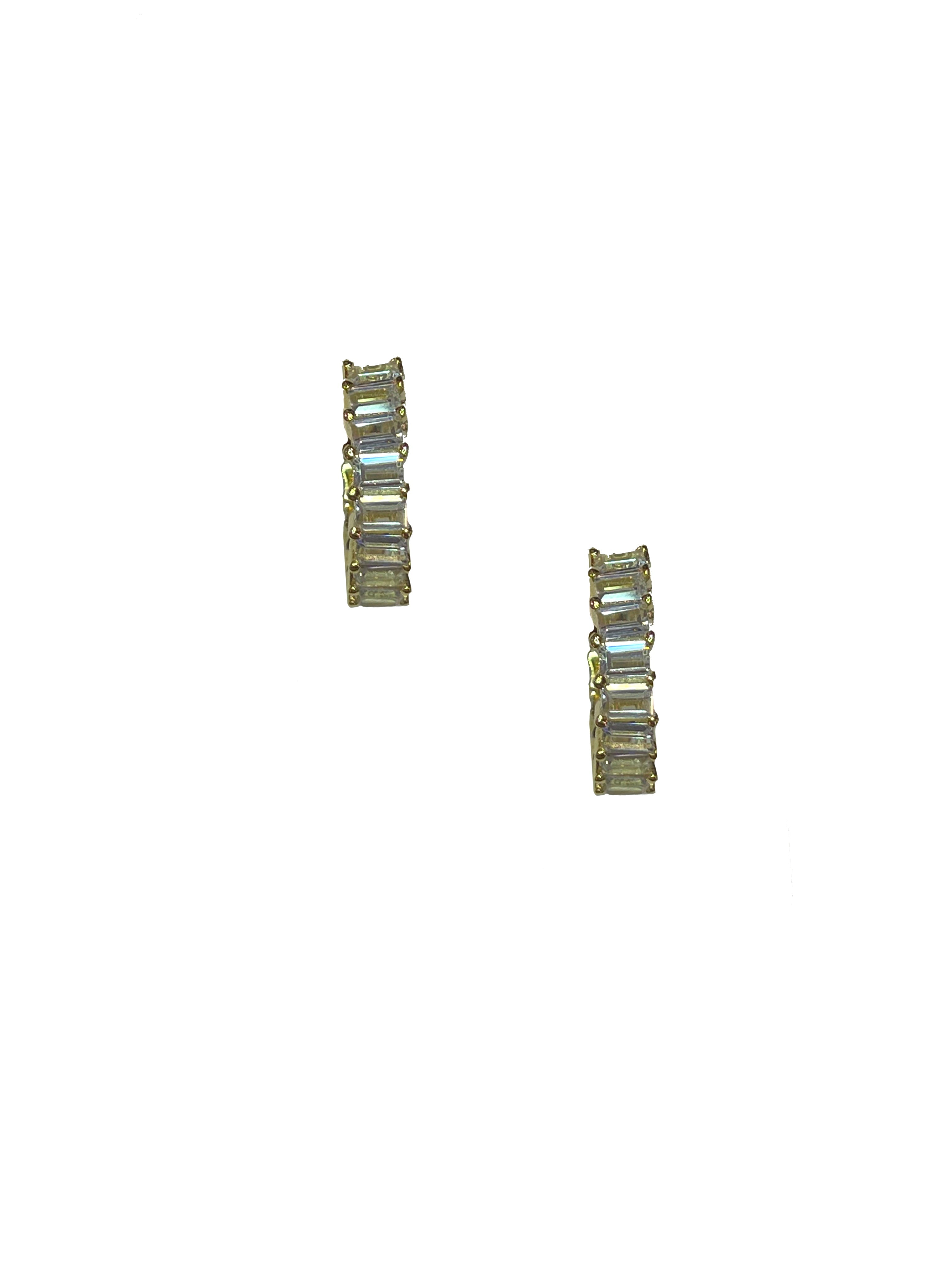 Medium Baguette Hoops