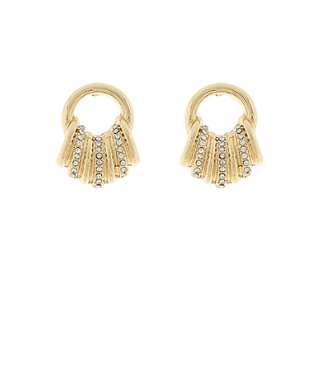 Golden Pave Earrings (Gold)