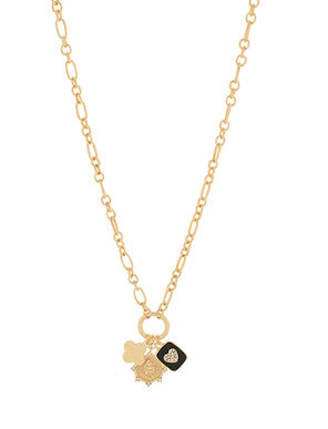 Lucky Charm Layered Gold Necklace