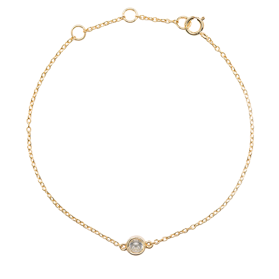 White Zirconia Spring Bracelet