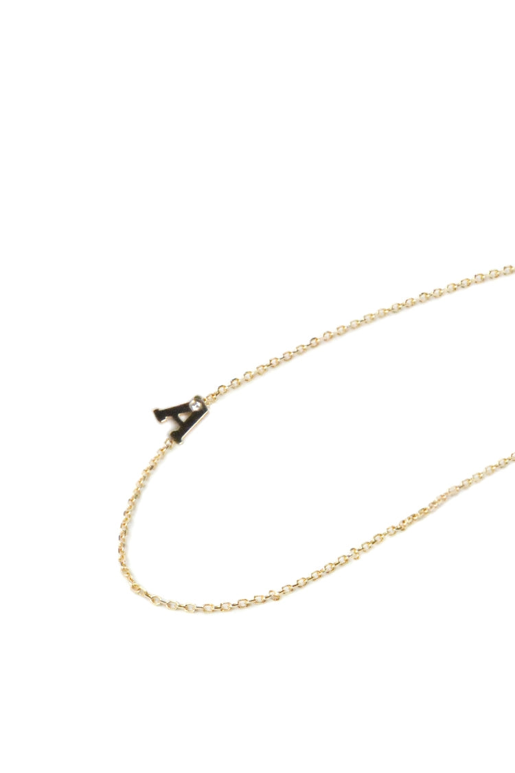 Love Letter Single Diamond Necklace - A to Z