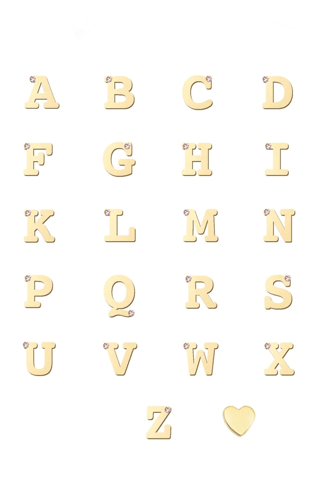 Love Letter Single Diamond Necklace - A to Z