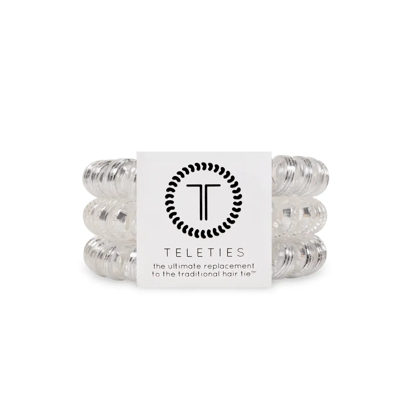 TELETIES Large Hair Ties - Strong, Stylish, and No-Rip Hair Accessories (3-Pack)