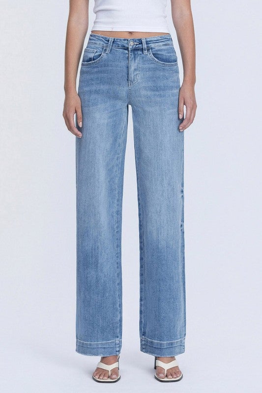 Flying Monkey High Rise Wide Leg Denim