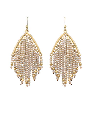Bead Tassel Earrings - Bohemian Chic & Elegant Accessory