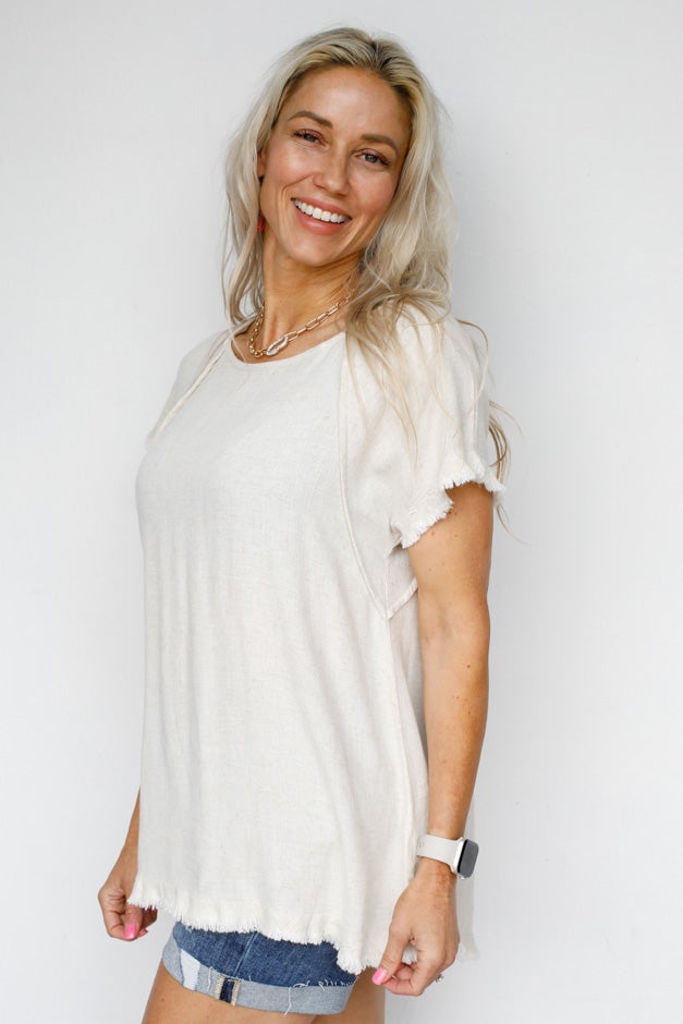 Summer Daze Raw Hem Top *Final Sale*