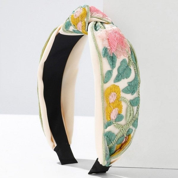 Garden Gala Embroidered Headband
